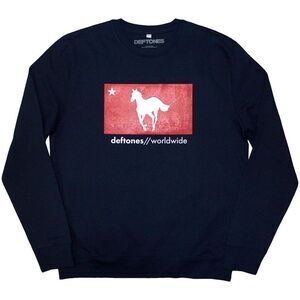 Deftones Unisex Adult Star & Pony Sweatshirt / Navy Blue